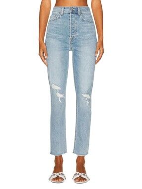 GRLFRND Piper Jeans Women 30 La Jolla Super High Rise Distressed